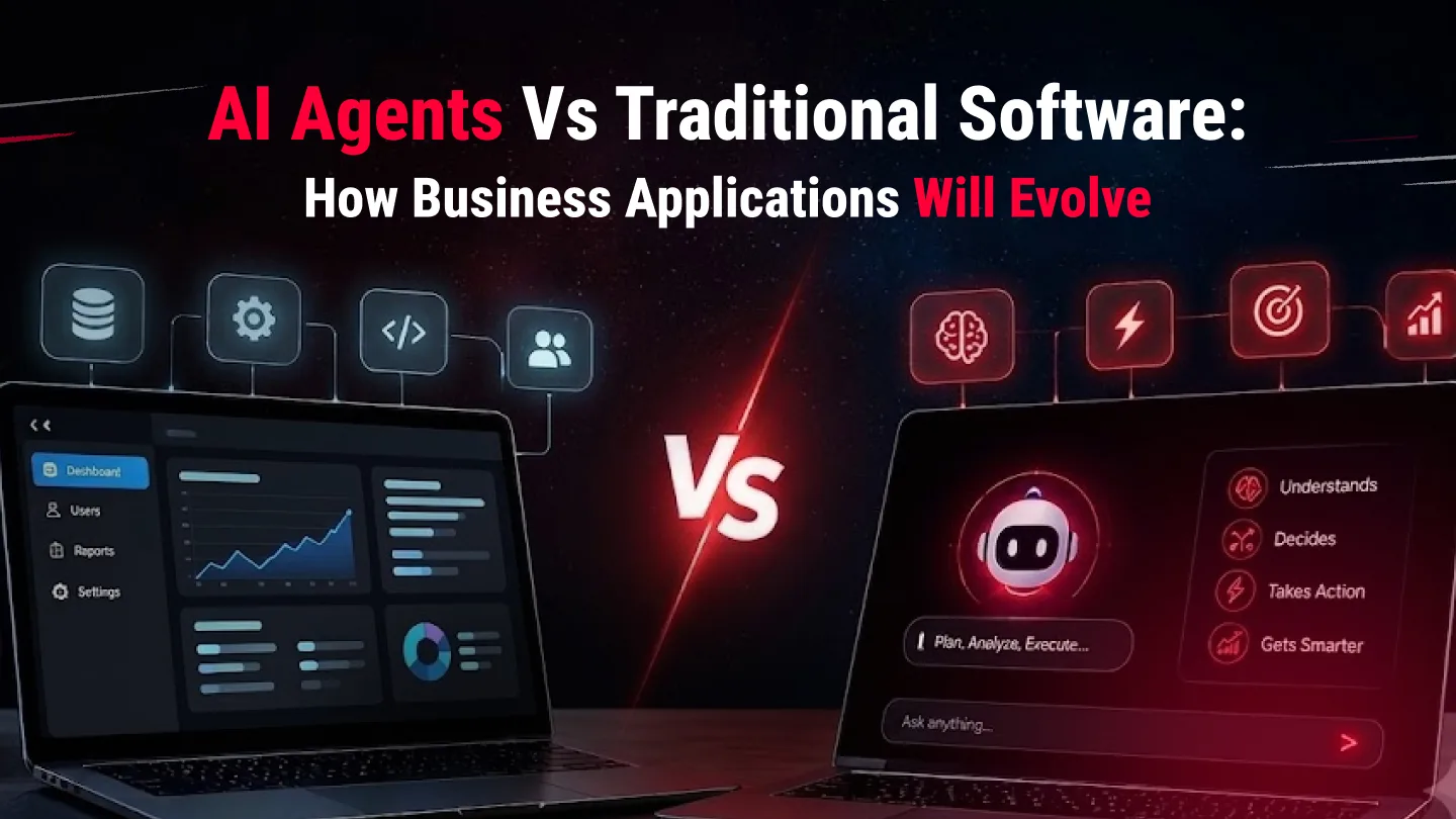 AI agents vs traditional software — from click-through tools to goal-driven systems
