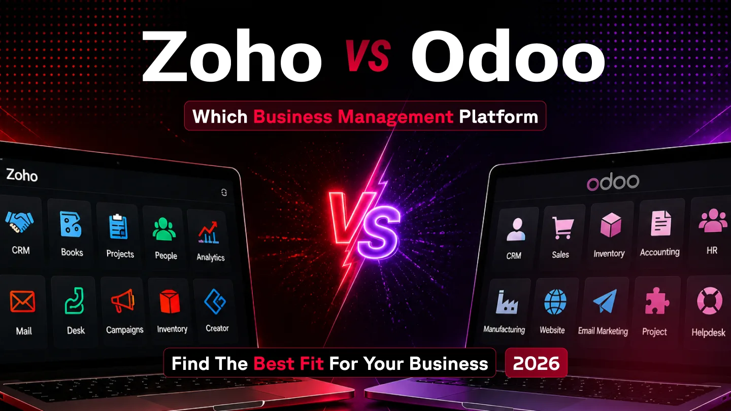 Zoho vs Odoo business management platform comparison